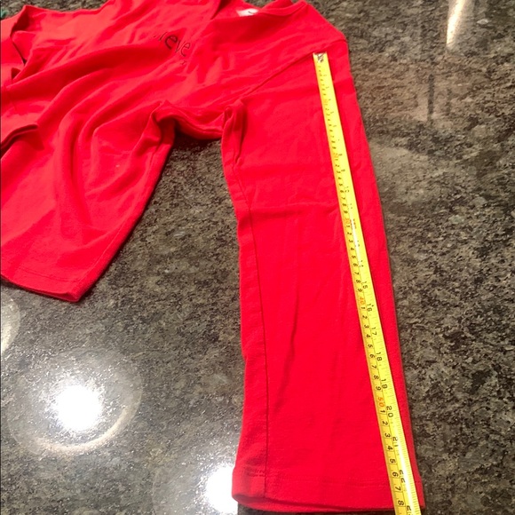 Red Long Sleeve Crew Neck Tee - Picture 8 of 9